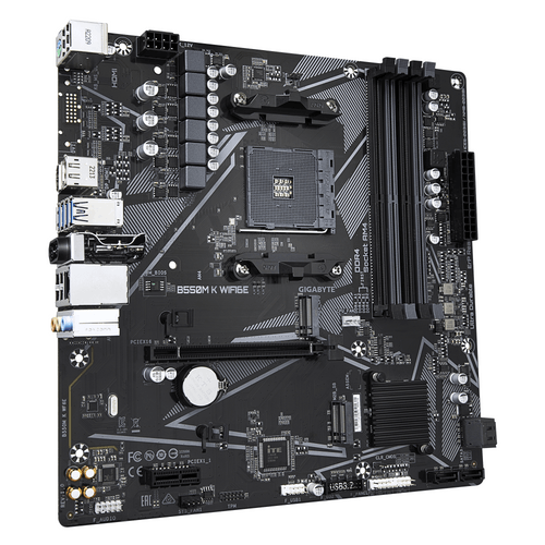 Дънна платка GIGABYTE B550M K Wi-Fi 6E, AM4 - 2