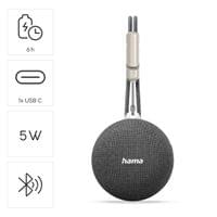 HAMA Блутут колонка "MagBuddy", 5 W, сива - 7 HAMA Блутут колонка "MagBuddy", 5 W, сива - 7