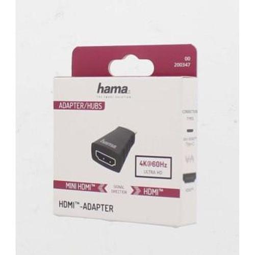 Адаптер HAMA 200347, Mini-HDMI мъжко - HDMI женско,... - 2