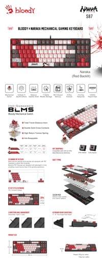 А4tech Геймърска механична клавиатура... - 3