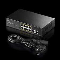 Суич Cudy FS1010PG, 8 портов, 10/100, PoE+ Switch 120W, 2 x Uplink порта... - 2