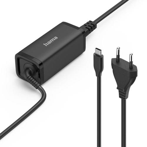 HAMA Зарядно за лаптоп, USB-C PD, GaN, 5-20V/65 W - 1
