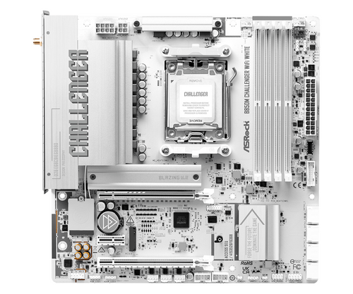 Дънна платка ASRock B850M CHALLENGER WIFI WHITE socket AM5 - 1