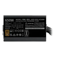 Захранващ блок Cooler Master MWE Gold V3 650W 80+ Bronze, ATX 3.1 - 3