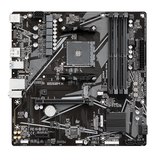 Дънна платка GIGABYTE B550M K 4 x DDR4 - 1