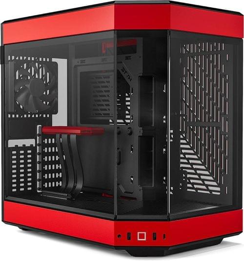 Кутия HYTE Y60 Tempered Glass, Mid-Tower, Черно и Червено - 1
