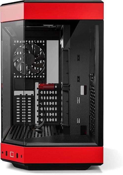 Кутия HYTE Y60 Tempered Glass, Mid-Tower, Черно и Червено - 2