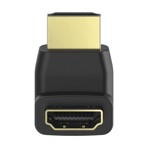 Адаптер HAMA 205164, HDMI мъжко - HDMI женско, на 90°, Черен - 1