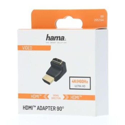 Адаптер HAMA 205164, HDMI мъжко - HDMI женско, на 90°, Черен - 2