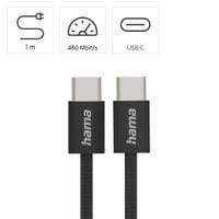 HAMA Кабел за зареждане &amp;quot;Fabric&amp;quot;, USB-C - USB-C, 1 m,... - 7
