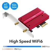 Мрежова карта Cudy WE4000, PCIe, 2.4/5 GHz, 574 - 2402 Mbps - 3