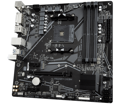 Дънна платка GIGABYTE A520M-DS3H V2, Socket AM4 - 2
