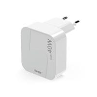 HAMA Бързо мини зарядно GaN, 2 x USB-C, PD, 40 W, сгъващ... - 7