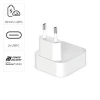HAMA Бързо мини зарядно GaN, 2 x USB-C, PD, 40 W, сгъващ... - 8