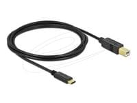 Кабел Delock USB-A 2.0 мъжко - USB-B мъжко, 2 м, Черен - 1