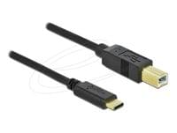 Кабел Delock USB-A 2.0 мъжко - USB-B мъжко, 2 м, Черен - 2