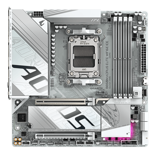 Дънна платка GIGABYTE B850M AORUS ELITE WIF6E ICE socket AM5 - 1