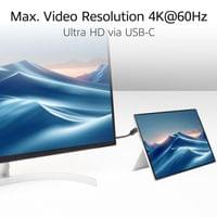 ACT Кабел USB-C 10Gbps, 60W, 0.5м, конектори на 90°... - 4