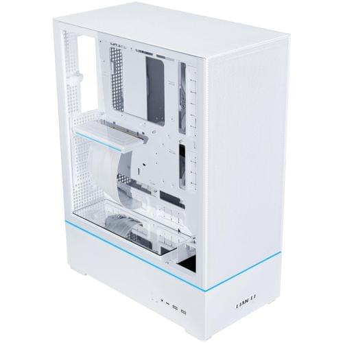 Кутия Lian-Li SUP01W Mid-Tower, Tempered Glass, Бяло - 2