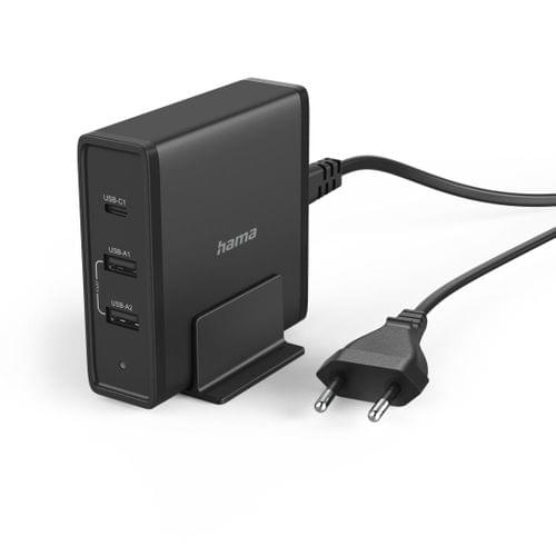 Заарядна станция за лаптоп/телефон 3 порта, USB-C / USB-A... - 2