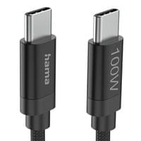 Hama Кабел за зареждане, &amp;quot;Fabric&amp;quot;, USB-C - USB-C, 100 W,... - 8
