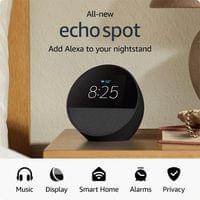Смарт часовник Amazon Echo Spot 2024, Alexa асистент, Черен - 3