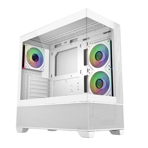 Кутия CoolerMaster Elite 690 Wood - Бял - 1