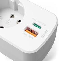 HAMA 3-мултипортов контакт, 1 x USB-C PD, 1 x USB-A, 1 x... - 4