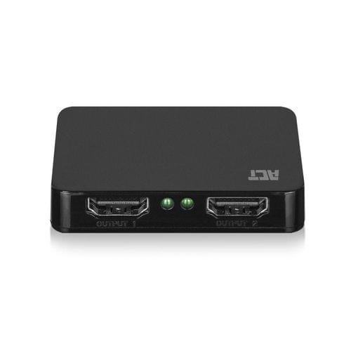 HDMI Сплитер ACT AC7835, 1/2, 4K@30Hz, USB, Черен - 1