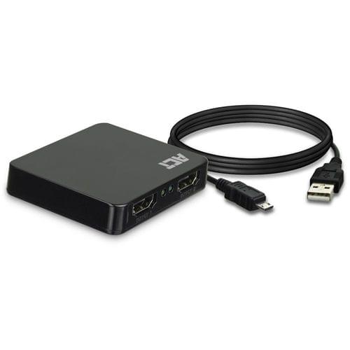 HDMI Сплитер ACT AC7835, 1/2, 4K@30Hz, USB, Черен - 2