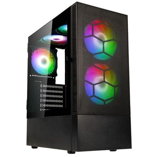 Кутия Kolink Observatory MX Mesh ARGB TG Mid-Tower, Черна - 1