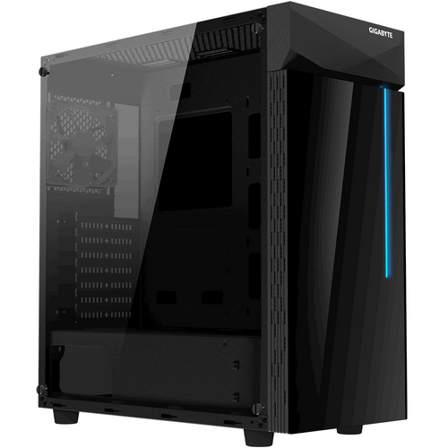Кутия Gigabyte C200G RGB, Mid Tower, Черна - 1