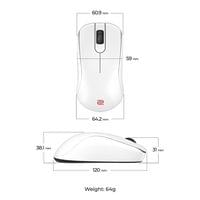 Геймърска безжична мишка ZOWIE S2-DW 4K, бяла - 6