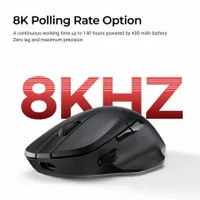 Безжична мишка Keychron M7-A23 8000Hz - Black - 3