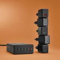 HAMA Зарядна станция 240 W, GaN, Fast Charger, 4 x USB-C,... - 6