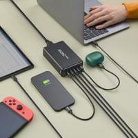 HAMA Зарядна станция 240 W, GaN, Fast Charger, 4 x USB-C,... - 7