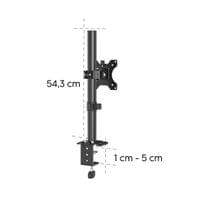 HAMA Стойка за монитор за бюро (13&amp;quot; - 35&amp;quot;), регулируема, до 15кг - 12