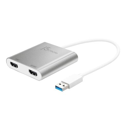 Адаптер j5create JUA365, За 2 монитора, USB-C - HDMI - 1
