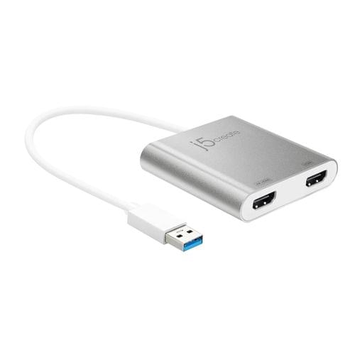Адаптер j5create JUA365, За 2 монитора, USB-C - HDMI - 2