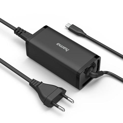 HAMA Универсално захранване за лаптоп, USB-C, Gan, (PD),... - 2