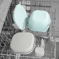 Кутия за храна Xavax To Go, 3 отделения, прибори,дресинг, пастелно синьо - 2