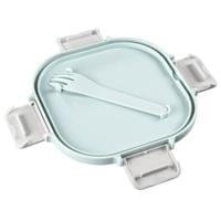 Кутия за храна Xavax To Go, 3 отделения, прибори,дресинг, пастелно синьо - 12