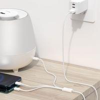 Кабел Baseus Superior 3 в 1 USB-А към Lightning, microUSB и USB-C, 1.5м,... - 7