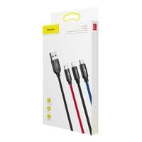 Кабел Baseus Rapid 3 в 1 USB-А към Type C/Lightning/MicroUsb, 3A, 1.2м,... - 2