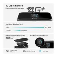 Мобилен рутер LTE-Advanced Wi-Fi TP-Link M7750 600 Mbps - 3