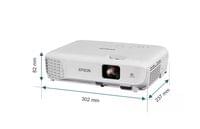Проектор Epson EB-W53, 3LCD, WXGA, 4000 lm, 1920 x 1080, HDMI, 2.5 kg, бял - 2