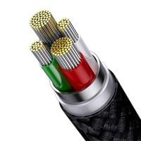 Кабел Baseus StarSpeed USB към M+L+C 3.5A Fast Charging 1.2м CAXS000001... - 2