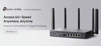 Гигабитен VPN рутер TP-Link Omada 4G+ Cat6 ER706W-4G AX3000 - 5