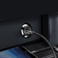 Зарядно за кола Baseus Grain Dual с два USB-А изхода 5V 3.1A, черно - 2