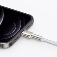 Кабел Baseus Cafule Metal Series USB-A към Lightning, 2м CALJK-B02 - бял - 4